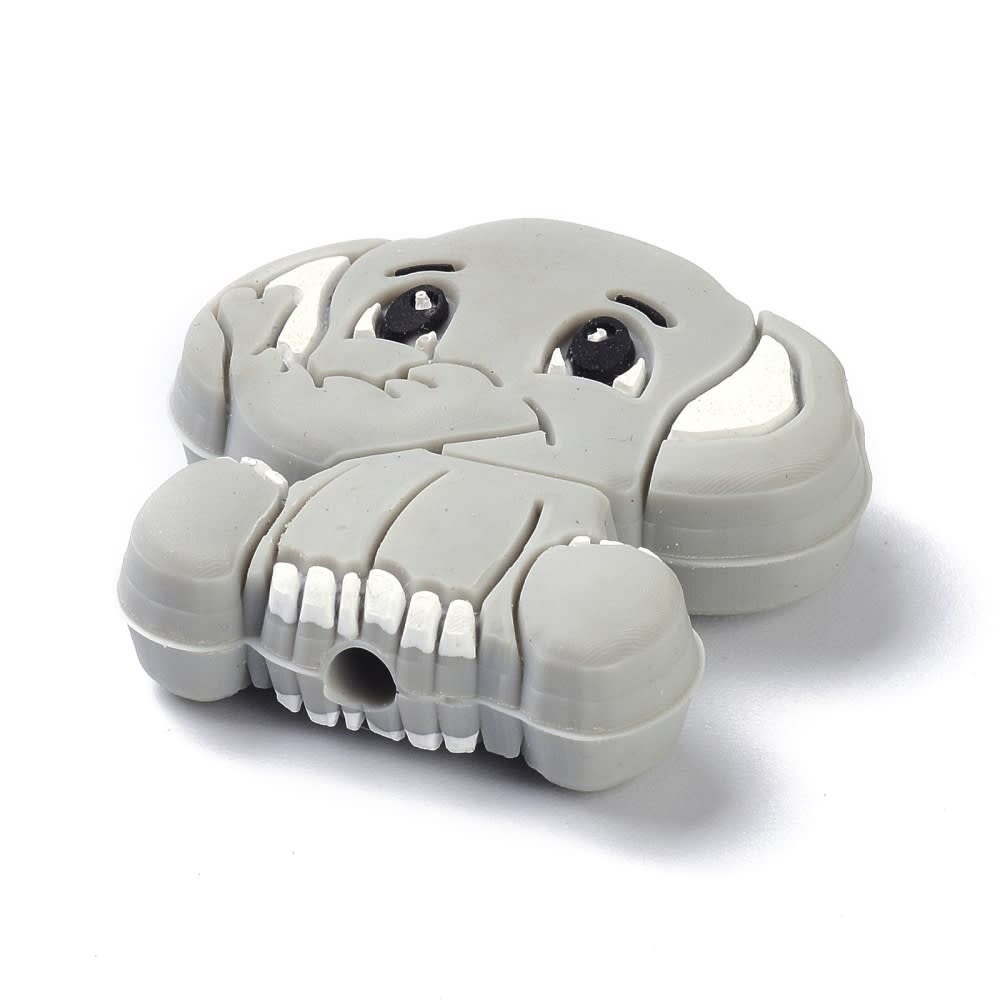 Mordedor pasador silicona elefante bebé portachupete / unidad9