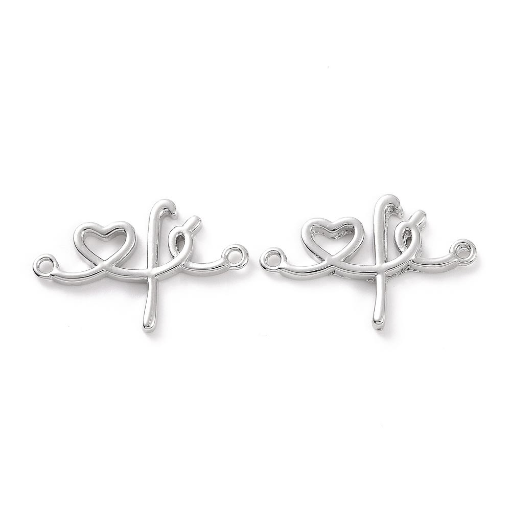 Dije conector fe religioso baño de oro platino / unidad5