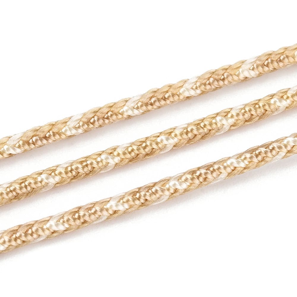 Cordón trenzado redondo 2 mm nylon / metro1