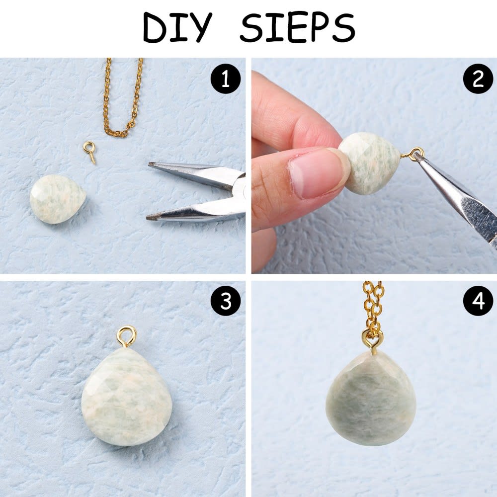 Cáncamos clavija Acero dorado / 20 uds3