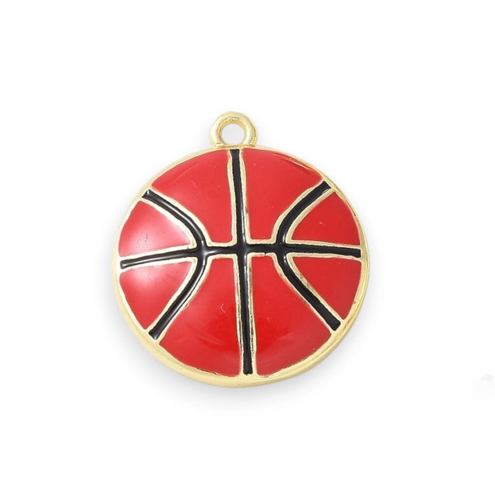Dije colgante esmaltado deporte futbol béisbol básquet baño oro / unidad2