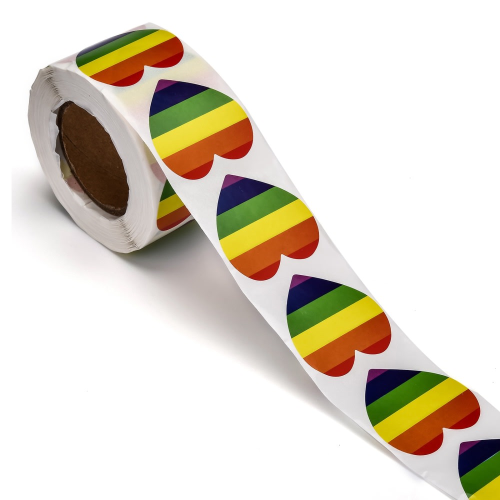 Rollo 500 Etiqueta Adhesiva Sticker 38 mm orgullo gay4