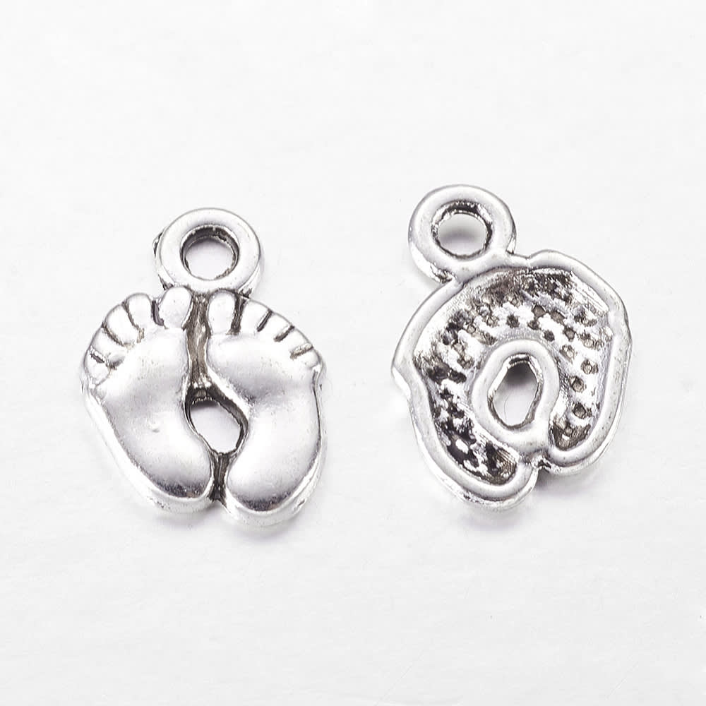 Dije colgante pie de bebé baby shower  / 5 uds1