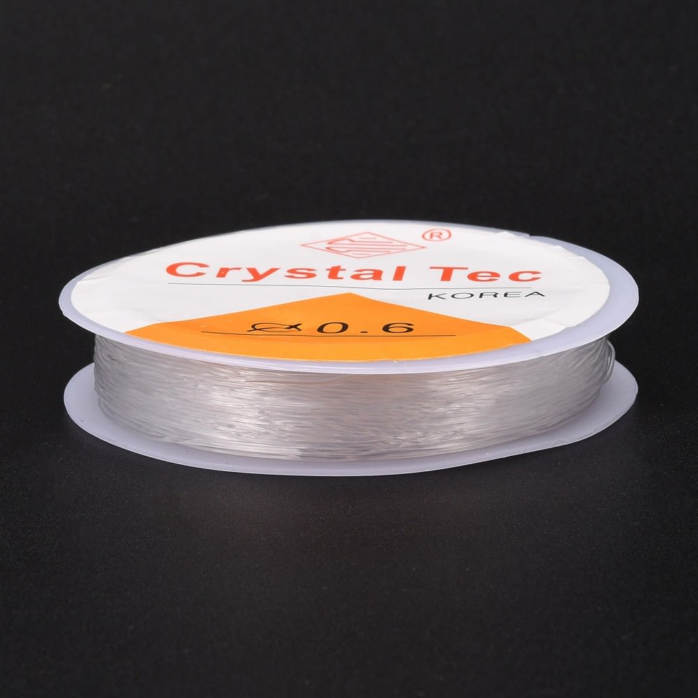Hilo nylon elástico transparente / rollo10