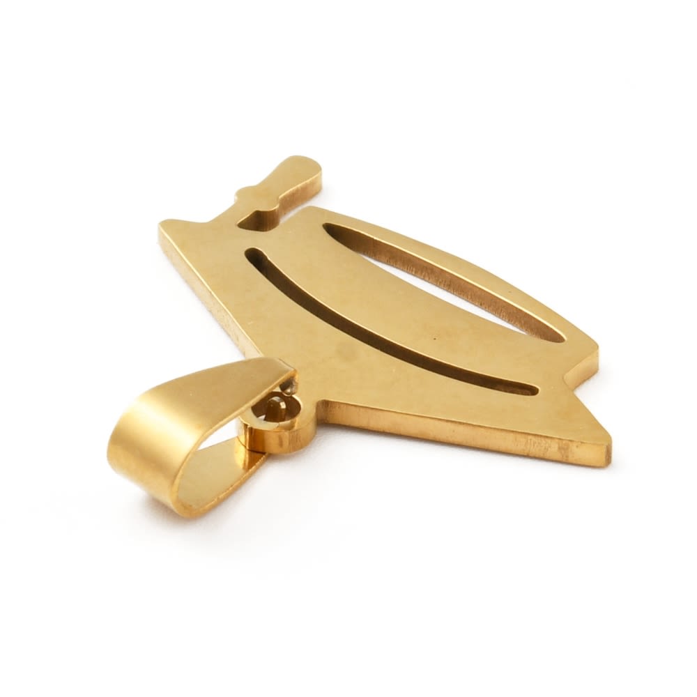 Dije colgante birrete graduación 23 mm acero / unidad2