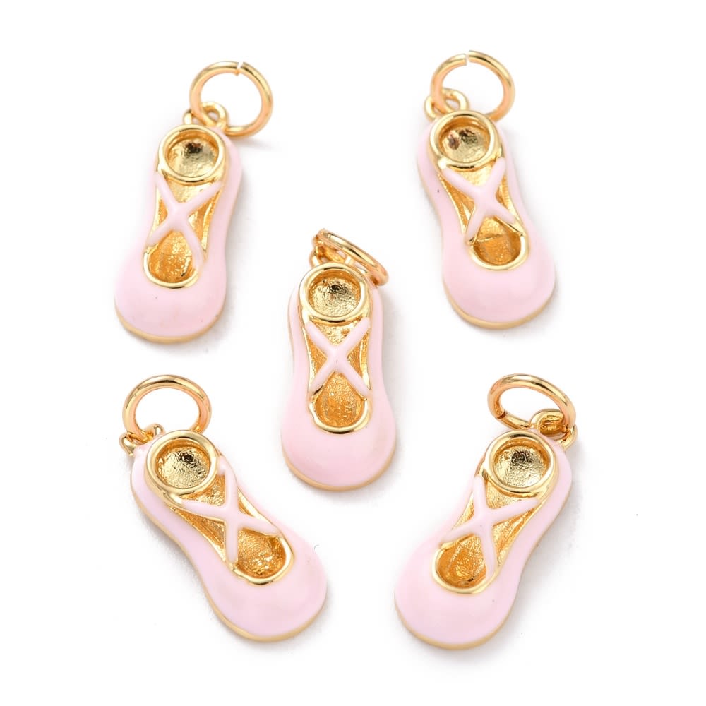 Dije colgante esmaltado zapatilla ballet bailarina / unidad1