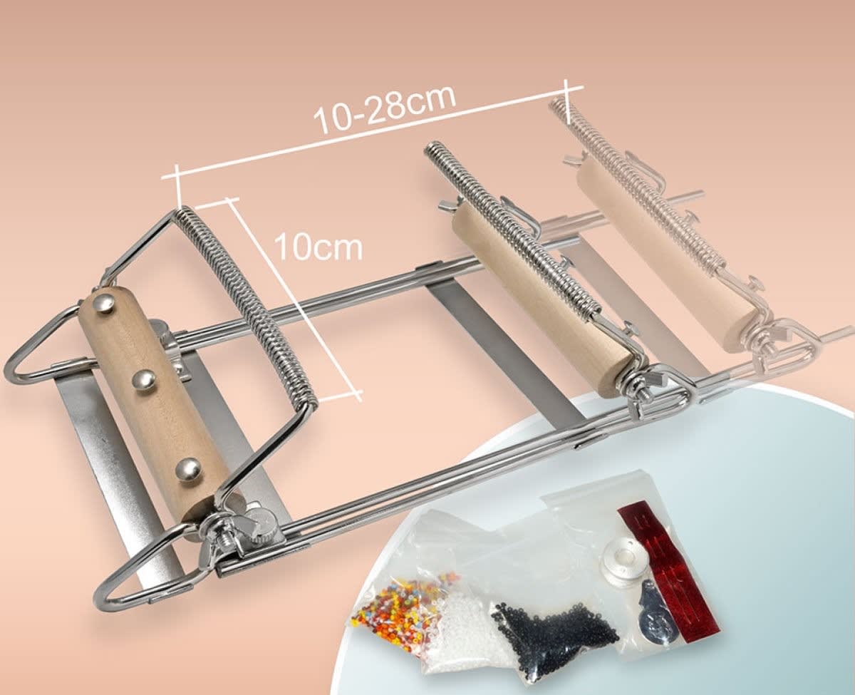 Telar ajustable para tejer con abalorios mostacilla delica rollacalla miyuki / unidad2
