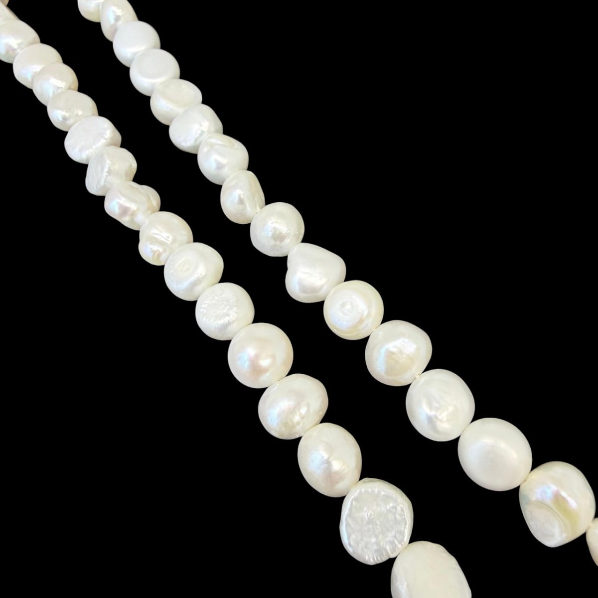 Sarta abalorios cuentas perla natural cultivada / tira3