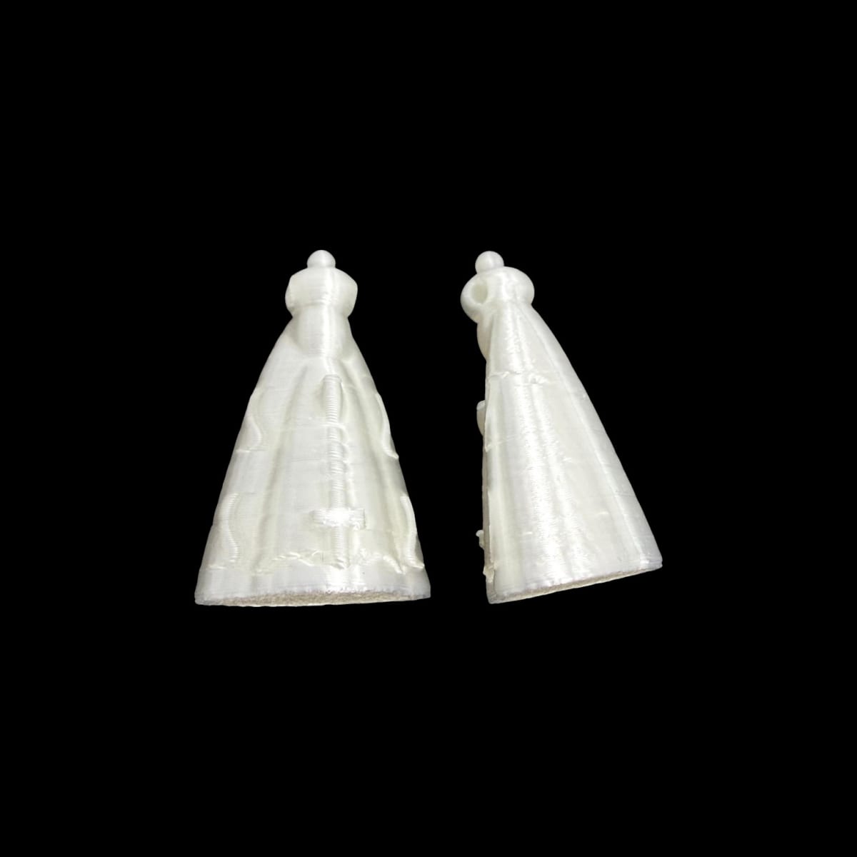 Dije pasador Virgen del Valle Acrílico 22x13 mm / unidad8