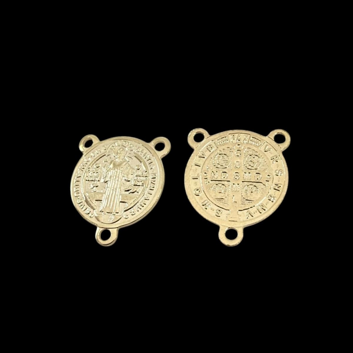 Dije vitela marieta San Benito 14 mm gold-filled / unidad2