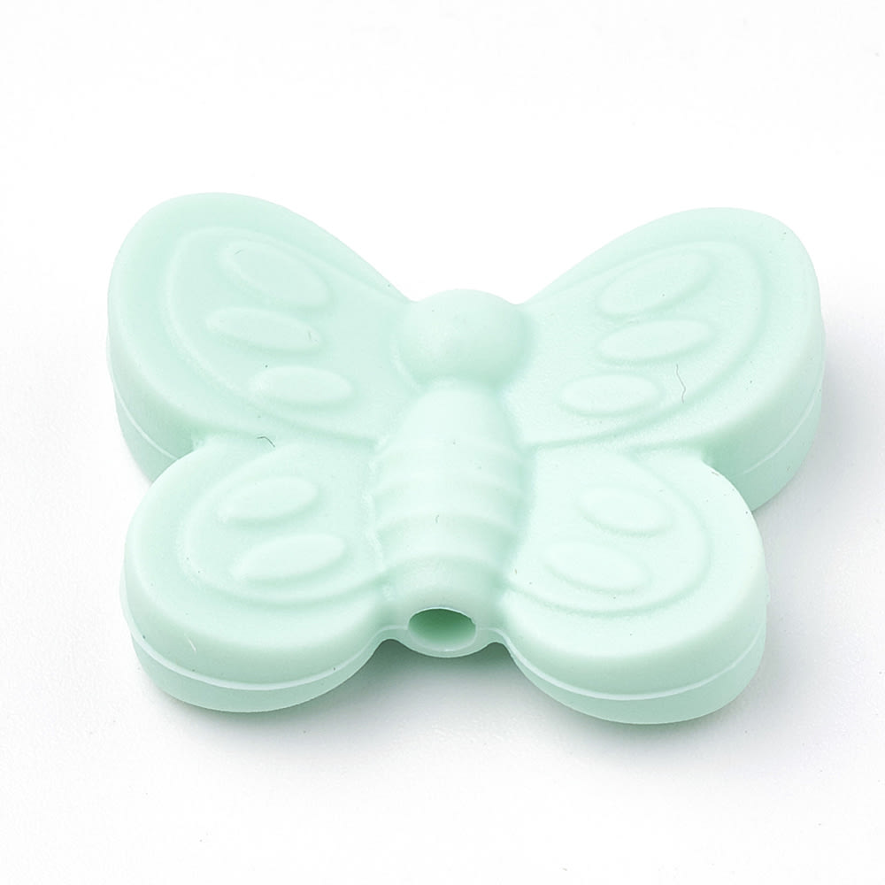Mordedor silicona mariposa bebé portachupete / unidad1