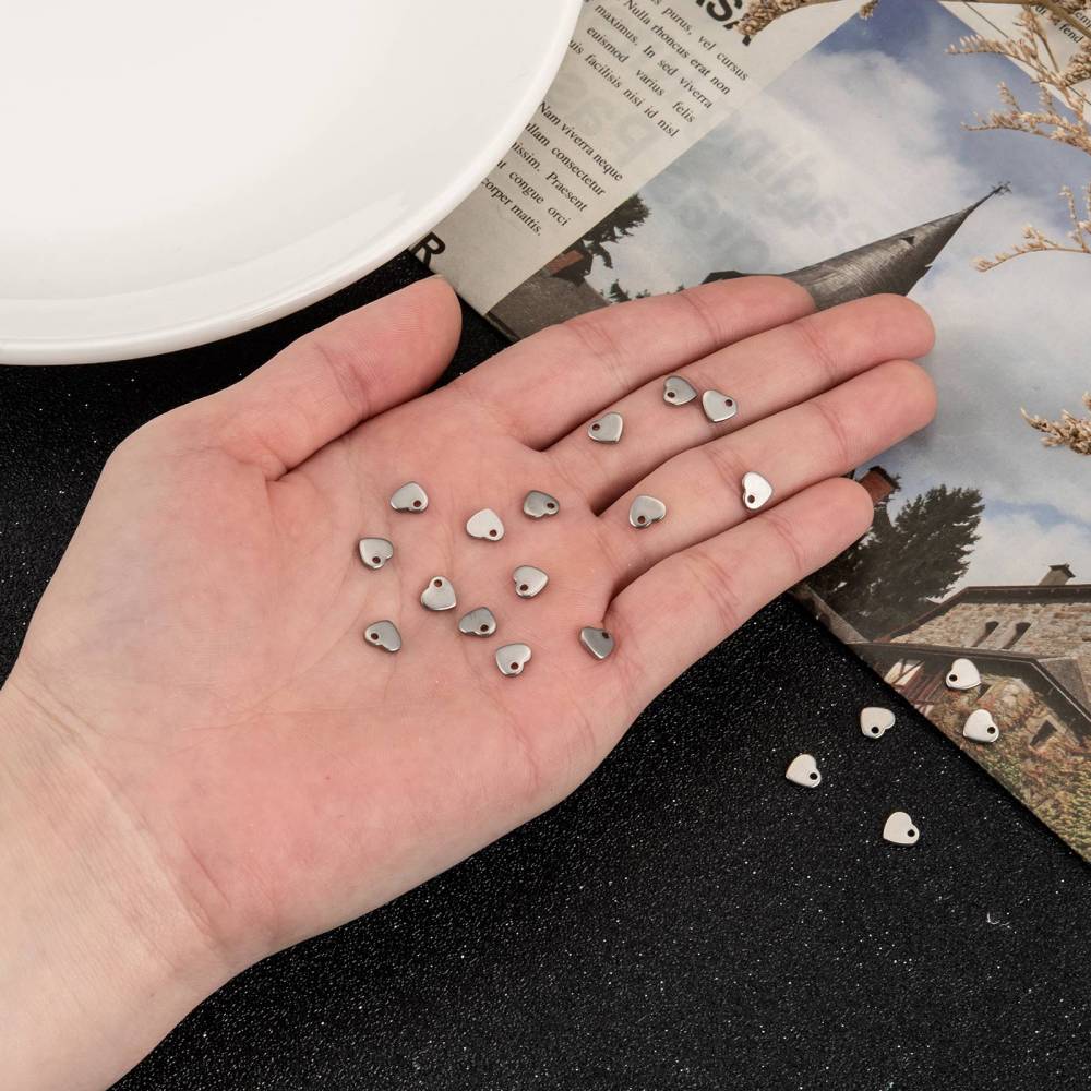 Dije colgante trebol estrella cruz copo corazón acero / unidad8