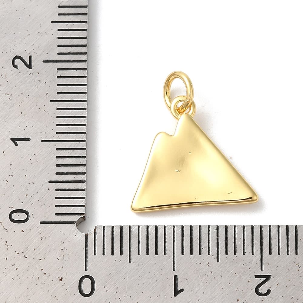 Dije colgante montaña cordillera 17 mm latón / unidad4