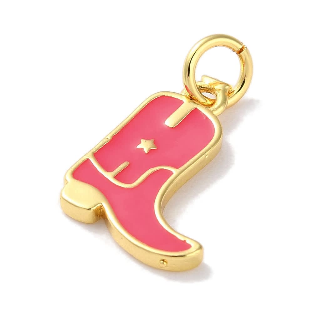 Dije esmaltado bota de vaquero vaquera cowboy / unidad3