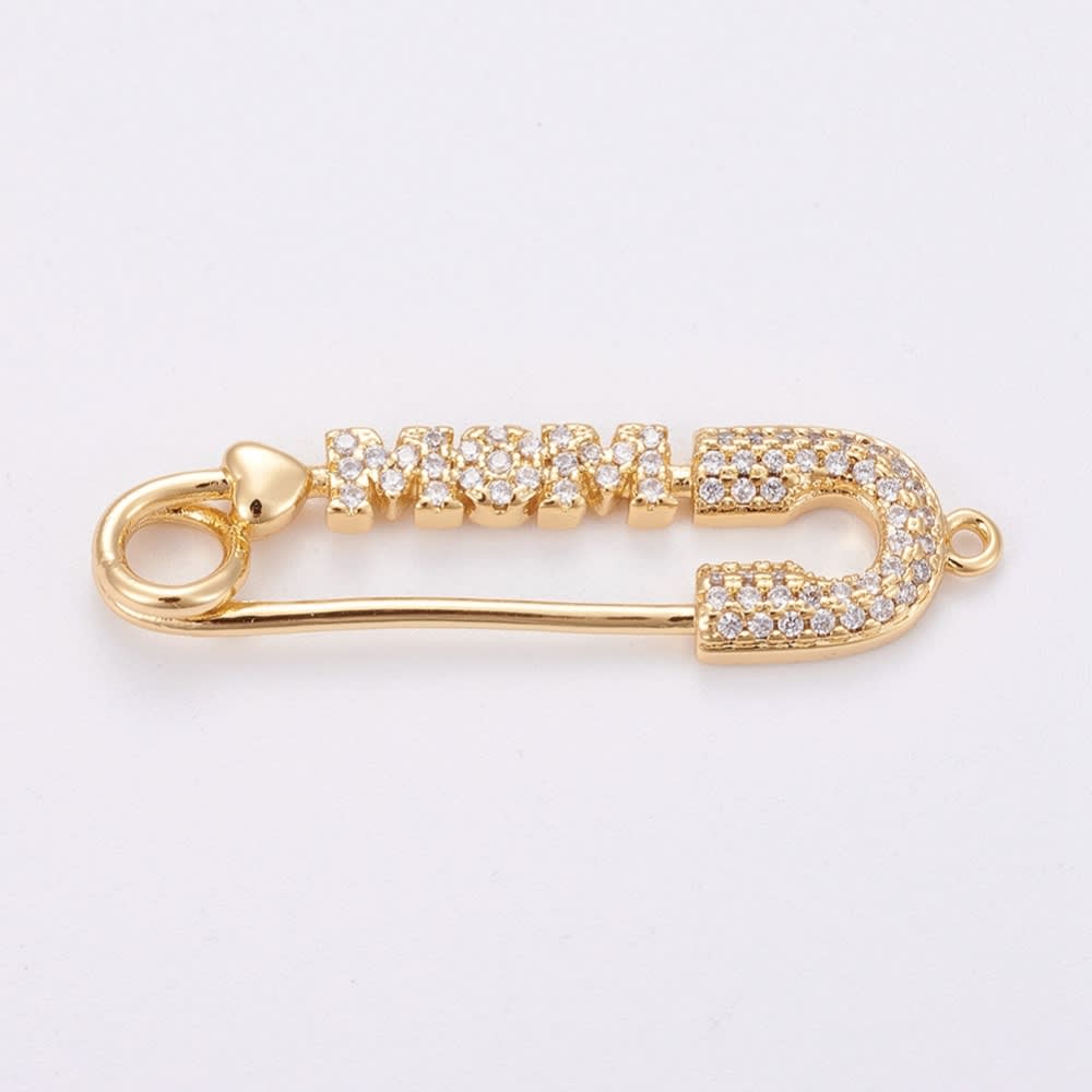 Dije conector mom alpita baño de oro / unidad2