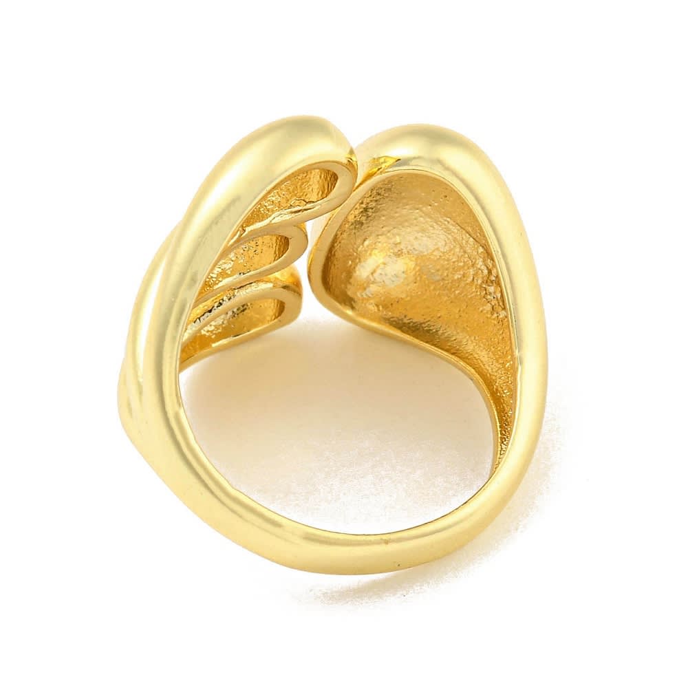 Anillo ajustable tres gota baño de oro / unidad3