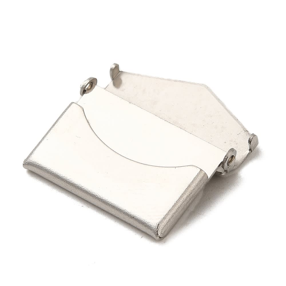 Relicario foto portafoto locket bolso mano acero / unidad2