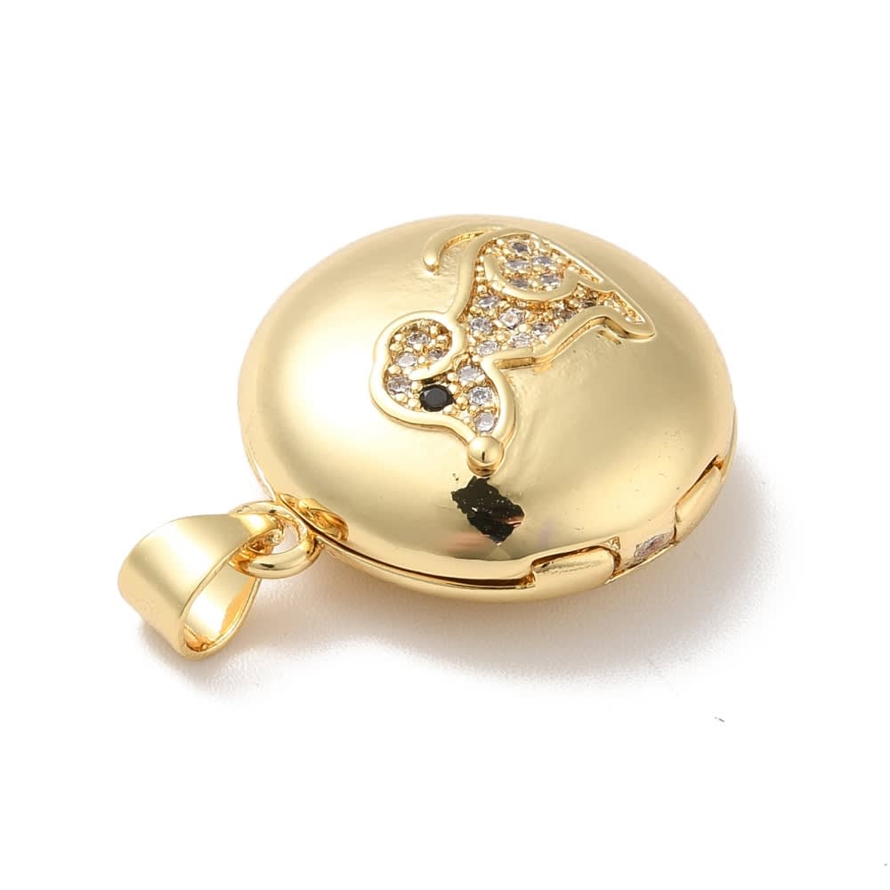 Relicario foto portafoto locket redondo mascota perro dog lover / unidad3