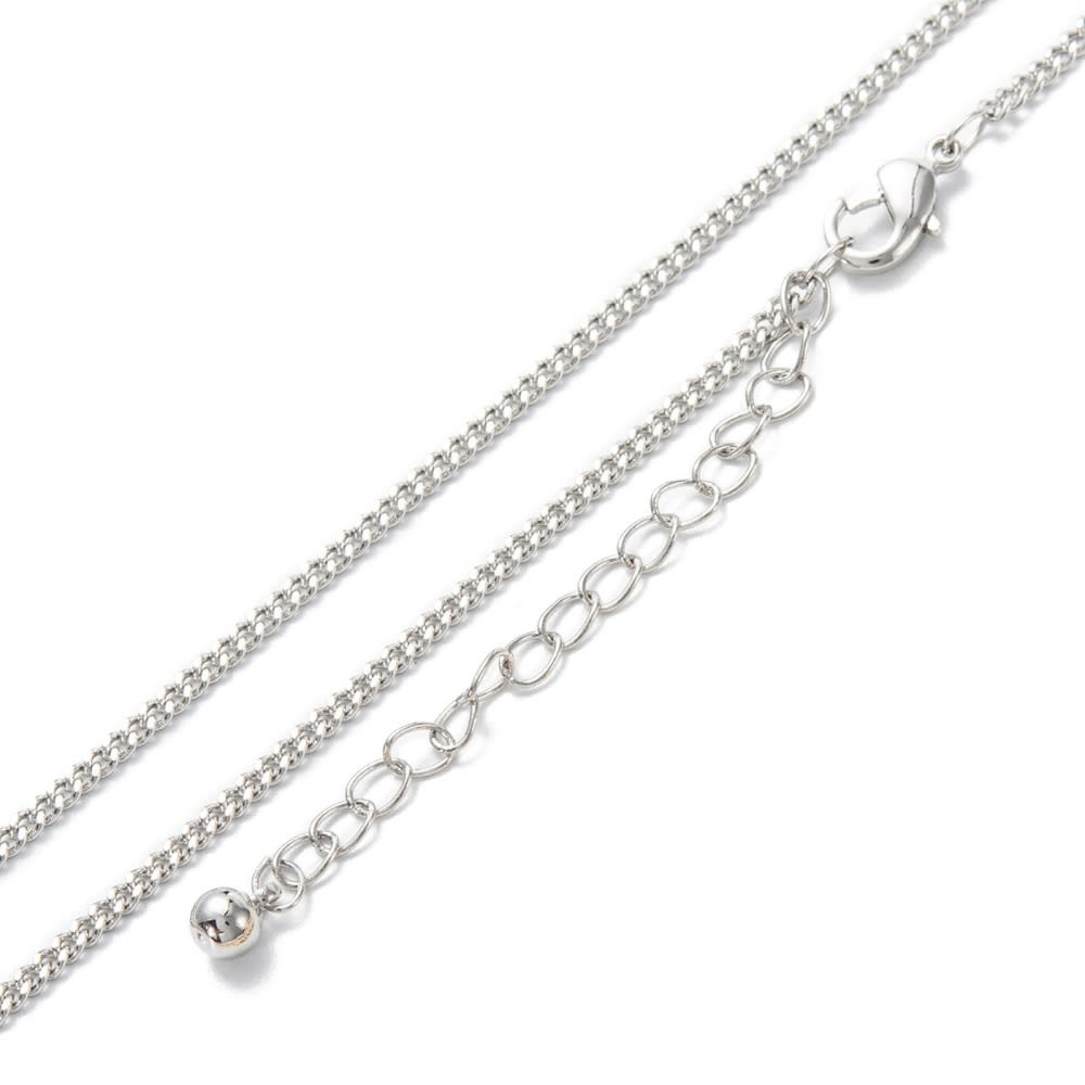 Cadena armada tejido grumet 2 mm baño oro platino / unidad2