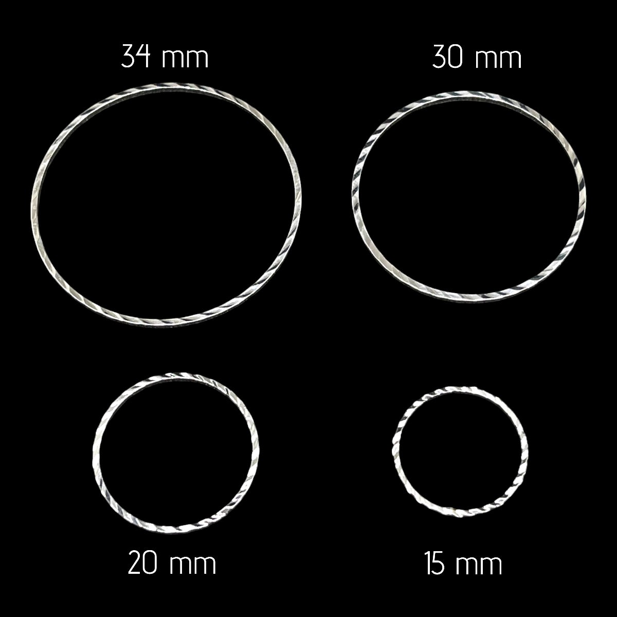 Figura cerrada círculo baño de plata / unidad2