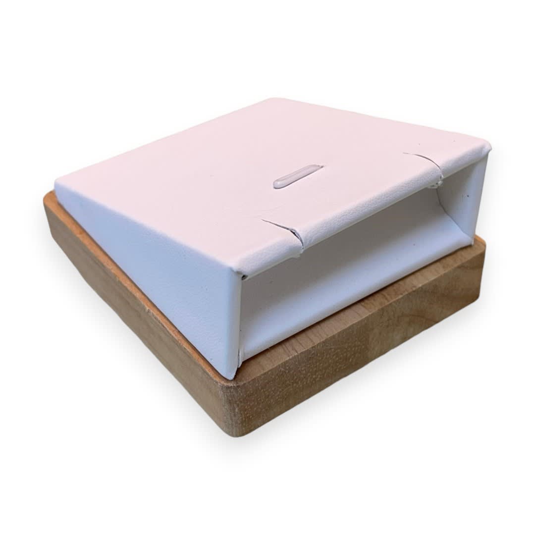 Exhibidor mostrario collar colgante eco cuero madera / unidad3