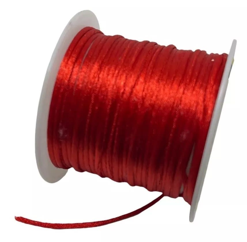 Hilo seda satén cola de ratón 2 mm / 5 metros3