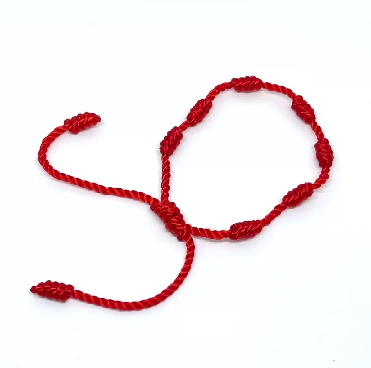 Cordón redondo trenzado fibra de poliéster rojo 2 mm / metro3