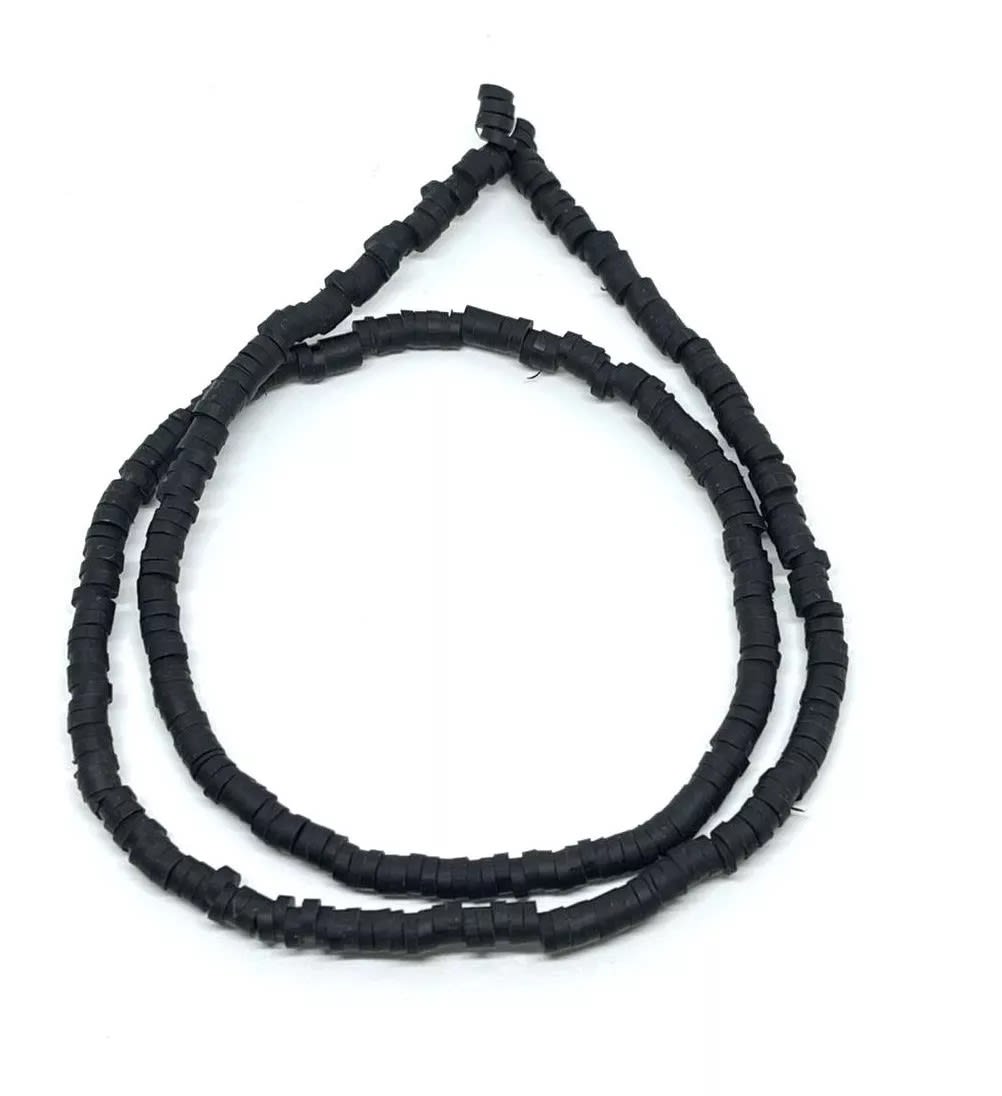 Sarta cuentas disco arcilla polimérica fimo 3-4 mm / tira8