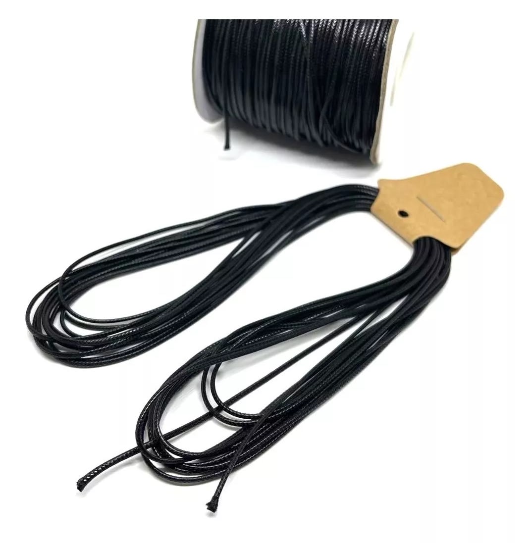 Hilo trenzado encerado piel de serpiente 1.5 mm / 5 metros5