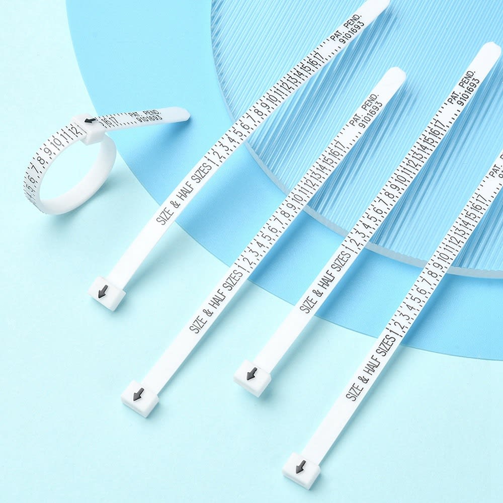 Medidor plástico de dedos para anillos  joyería / unidad7