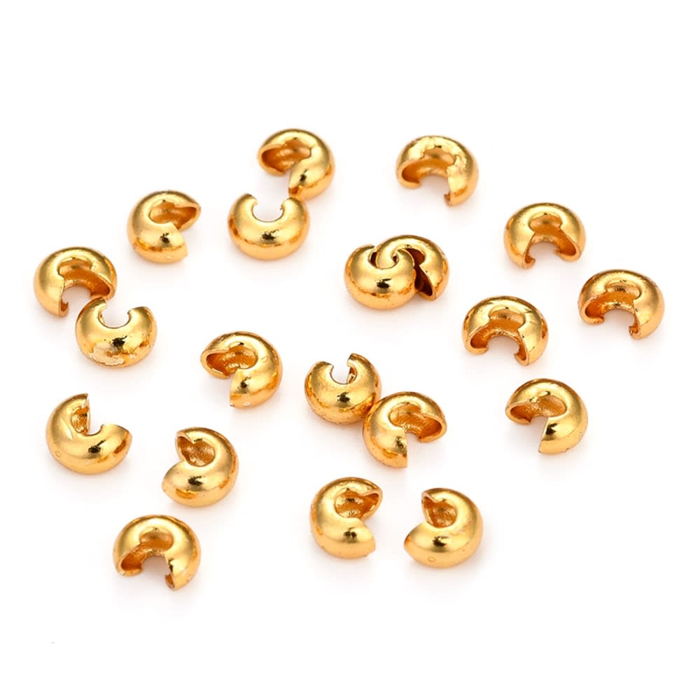 Grapas tipo C 4.5 mm baño de oro 18k / gramo2