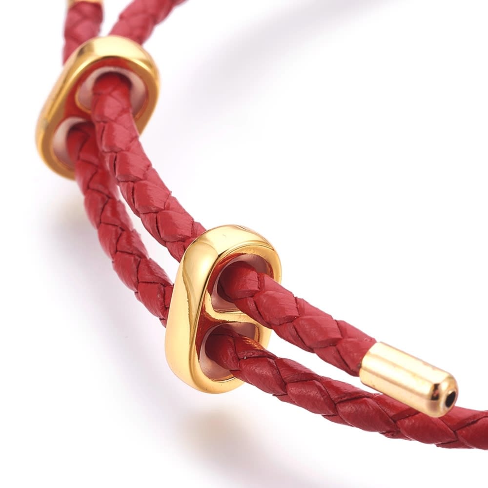 Base de pulsera de cuero ajustable / unidad3