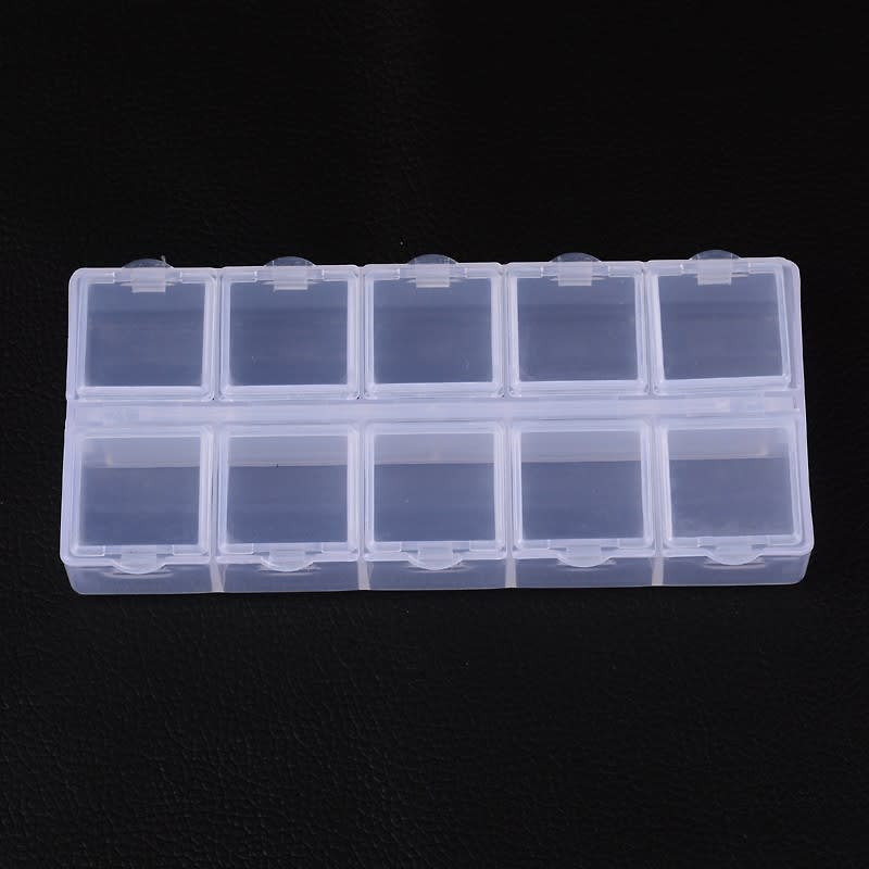 Caja organizadora 10 divisiones no extraíble 13x6cm / unidad1