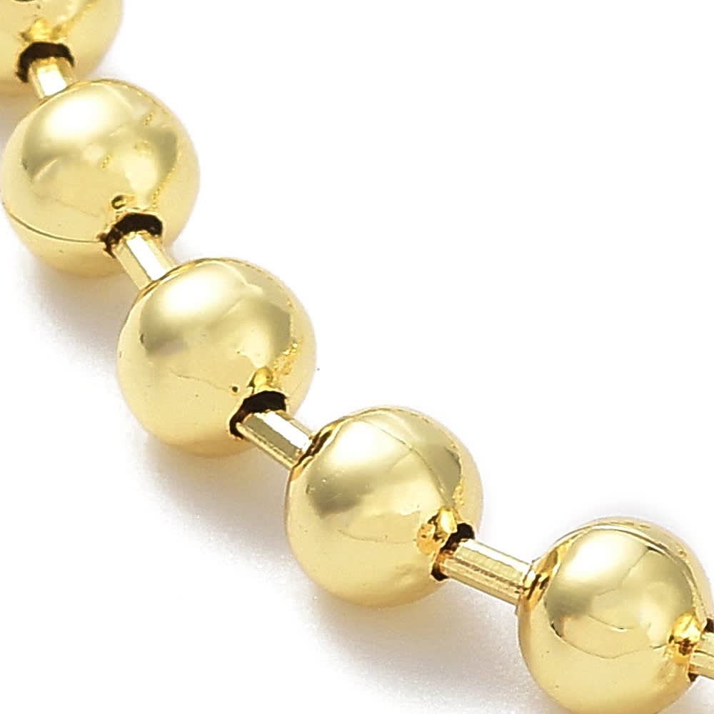 Pulsera ajustable balines baño de oro / unidad8