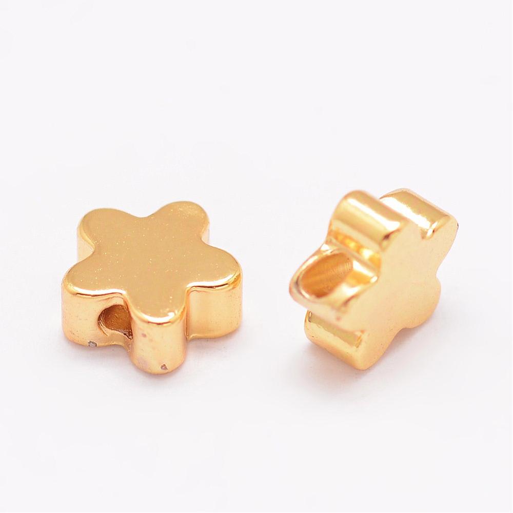 Pasadores corazón estrella cruz corona flor luna dorado / unidad10