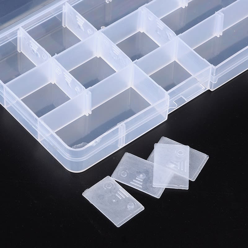 Caja organizadora 15 divisiones extraíble 10x17.5cm  / unidad1