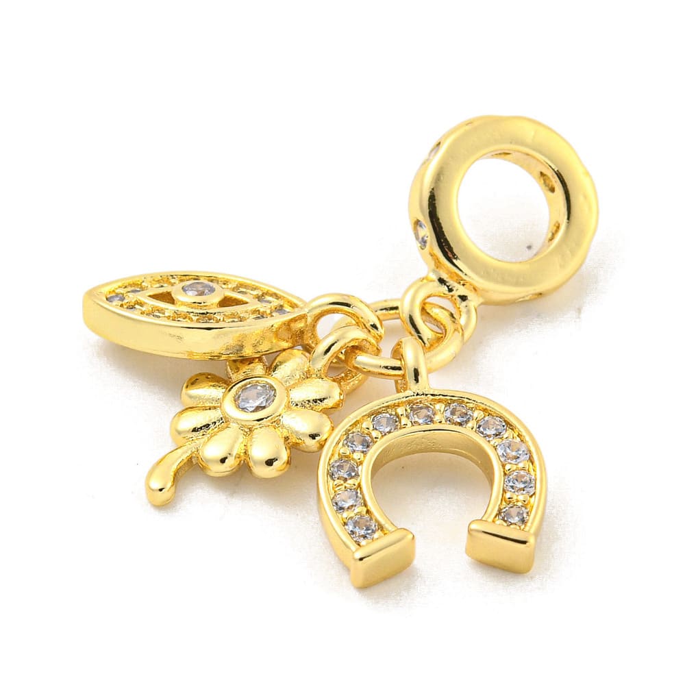 Colgante europeo charm protección herradura ojo turco / unidad2
