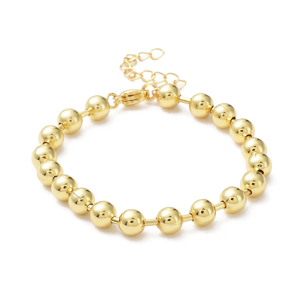 Pulsera minimalista balines chunky baño de oro / unidad2