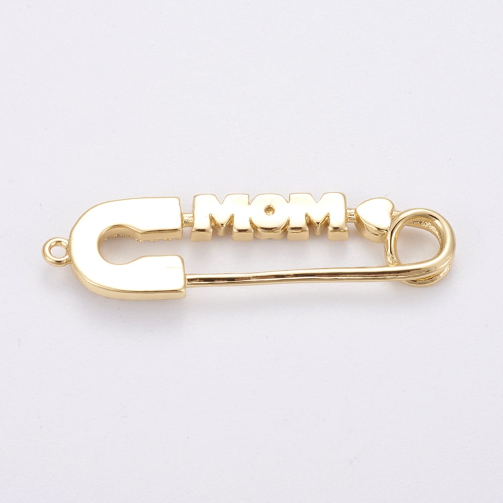 Dije conector mom alpita baño de oro / unidad1