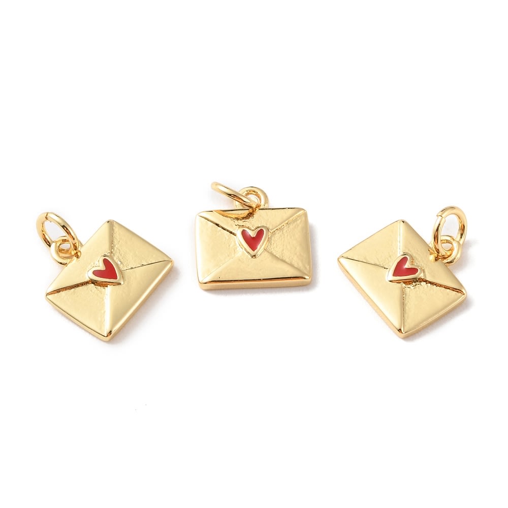 Dije colgante sobre 10.5 mm baño de oro / unidad3