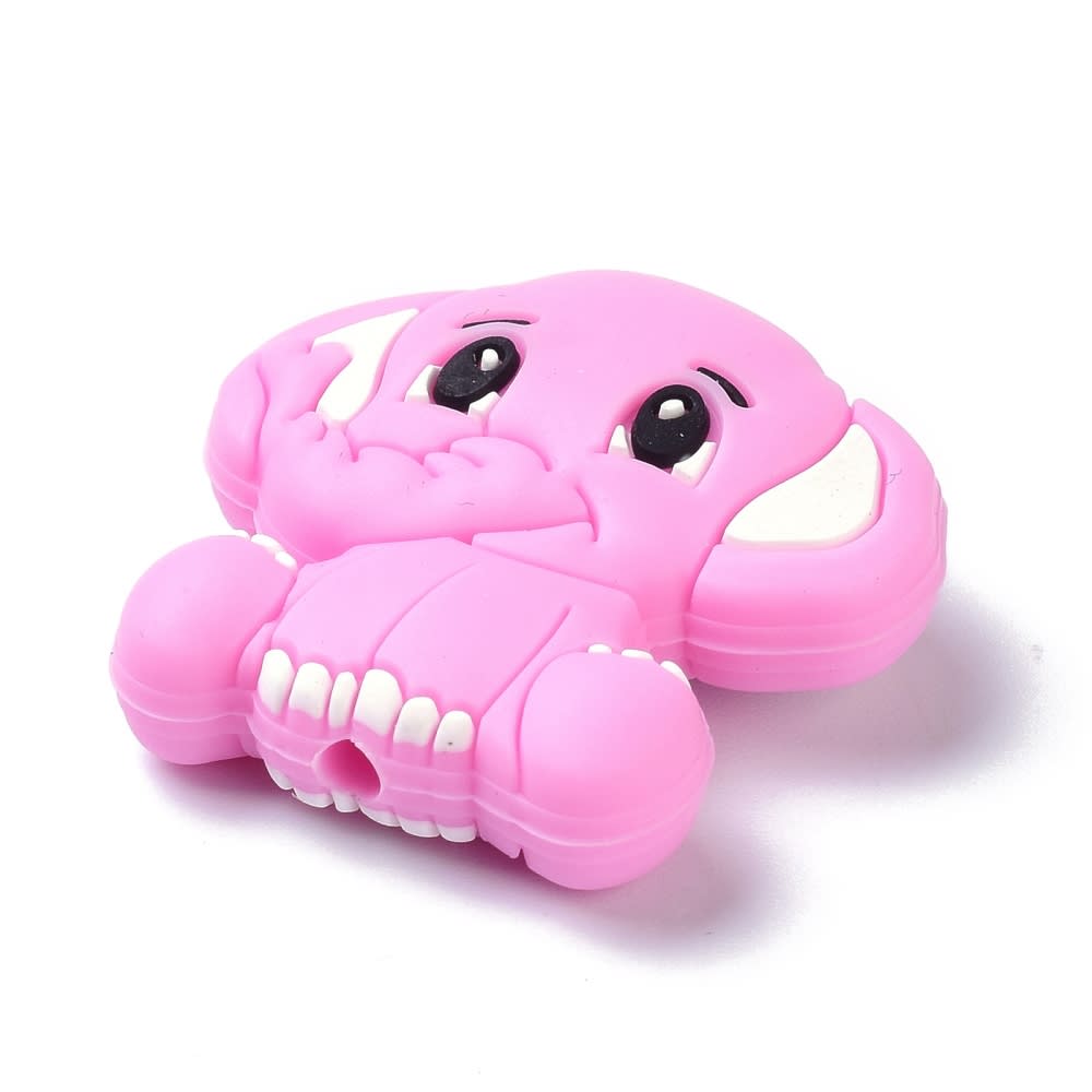 Mordedor pasador silicona elefante bebé portachupete / unidad5