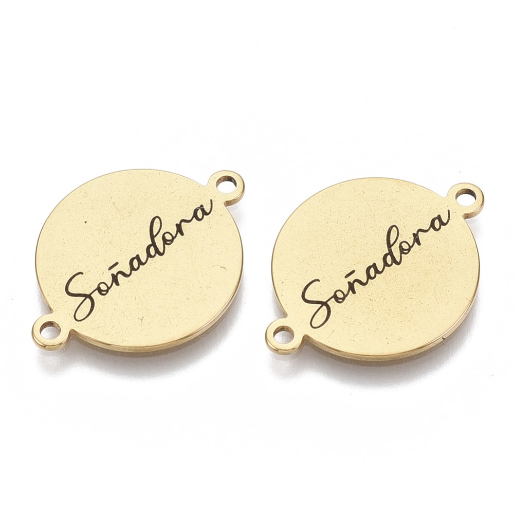 Dije conector mensaje exitosa soñadora acero / unidad2