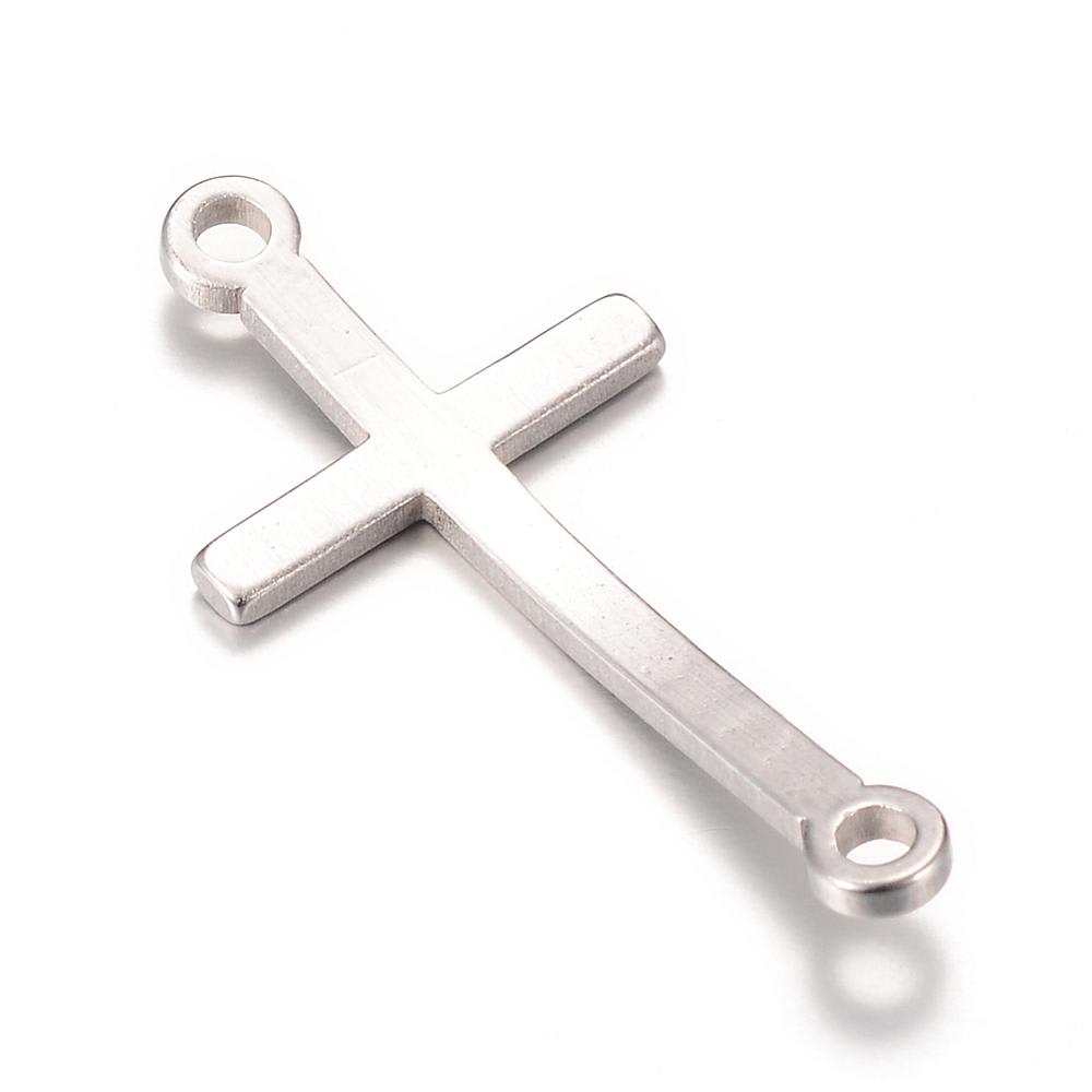 Dije conector cruz acero / unidad3