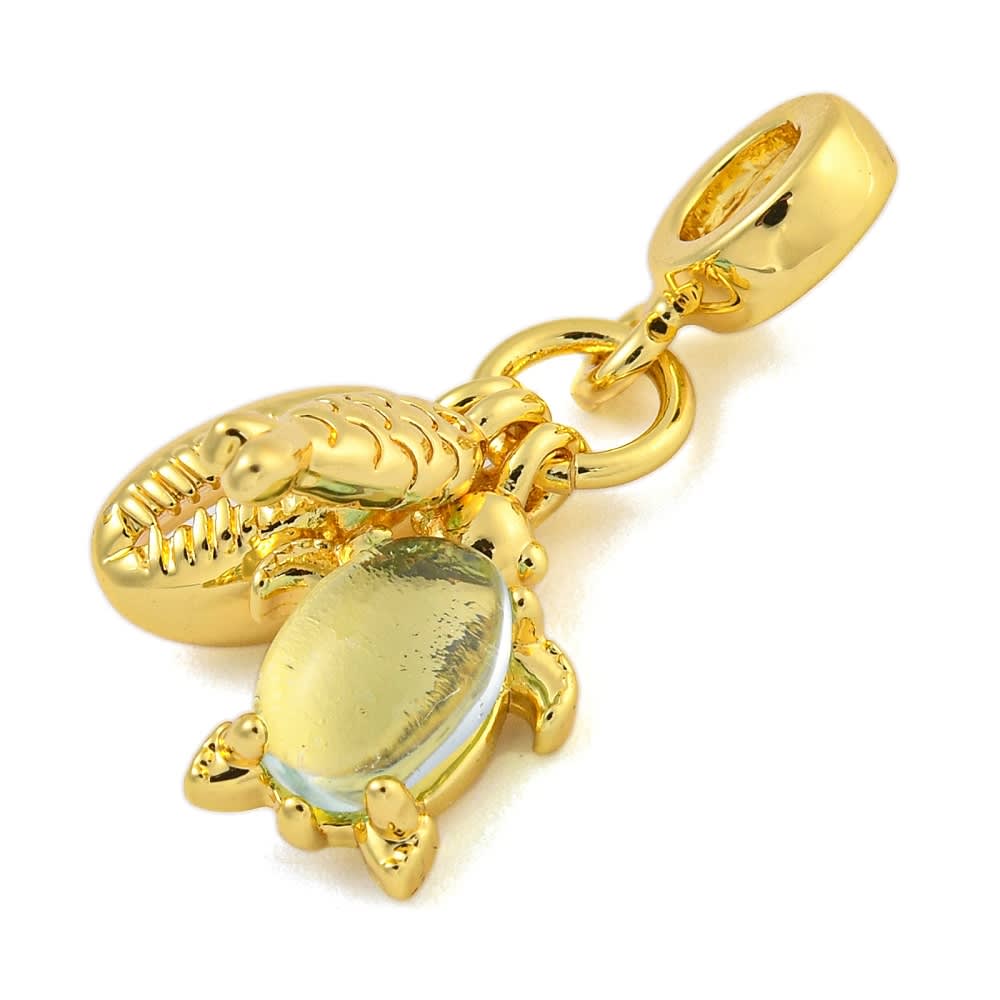 Colgante europeo charm concha cauri tortuga pez baño oro / unidad2