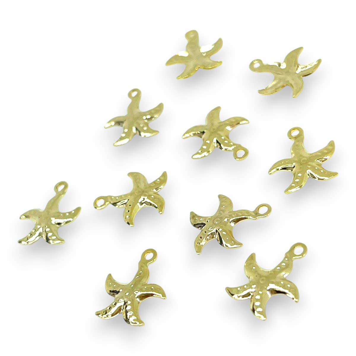 Mini dije estrella de mar 11x9 mm gold-filled / unidad2