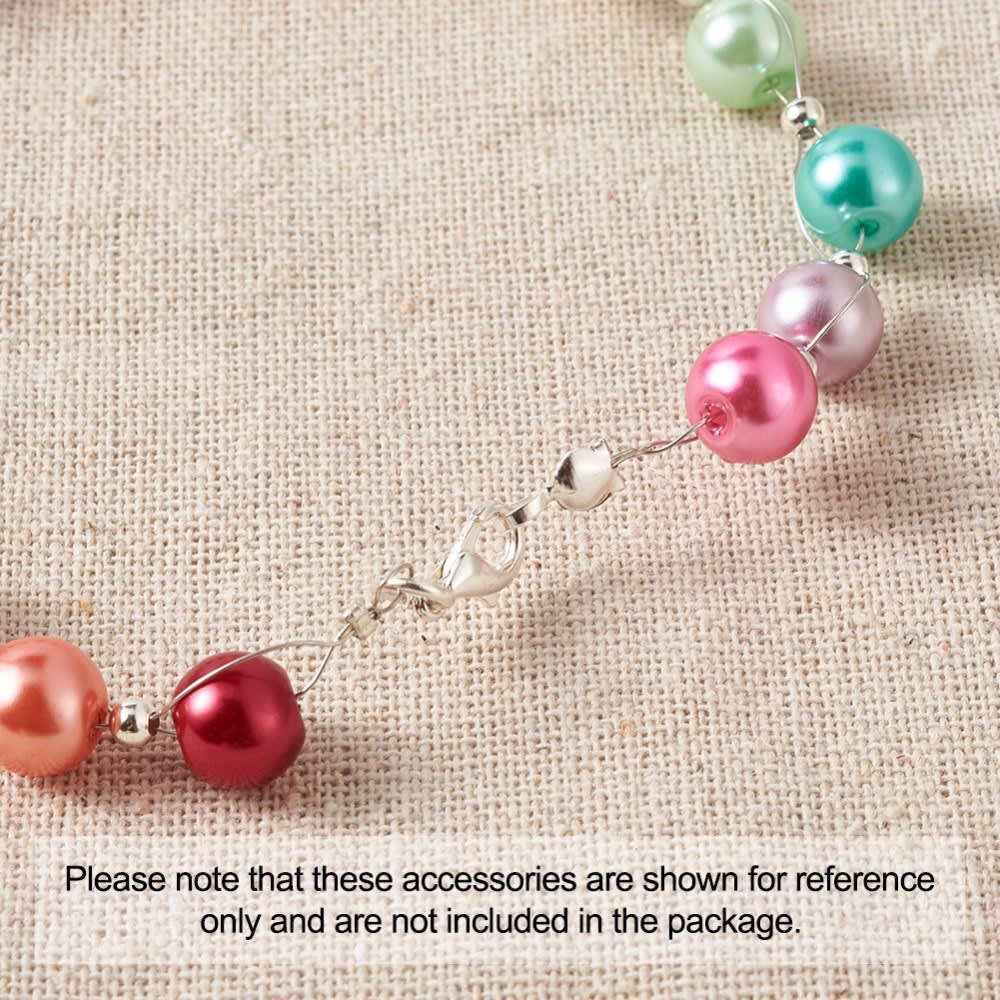 Tapa nudos Calotte acero plateado argolla abierta / 10 uds4