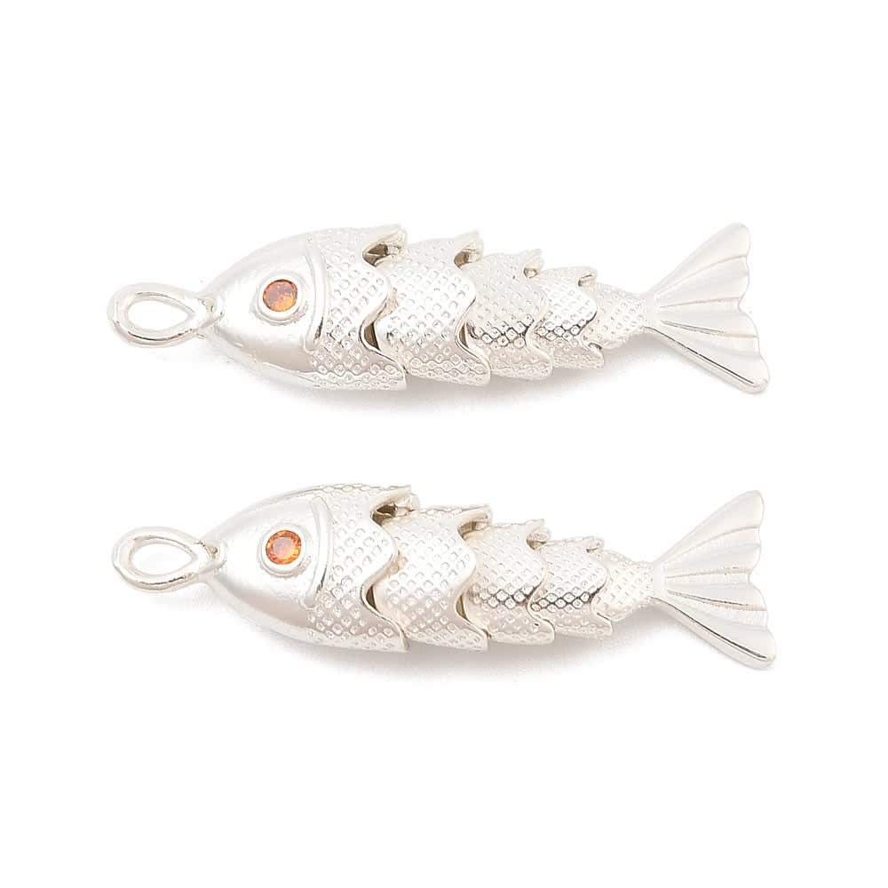 Maxi dije colgante pez 33 mm verano baño de plata / unidad2