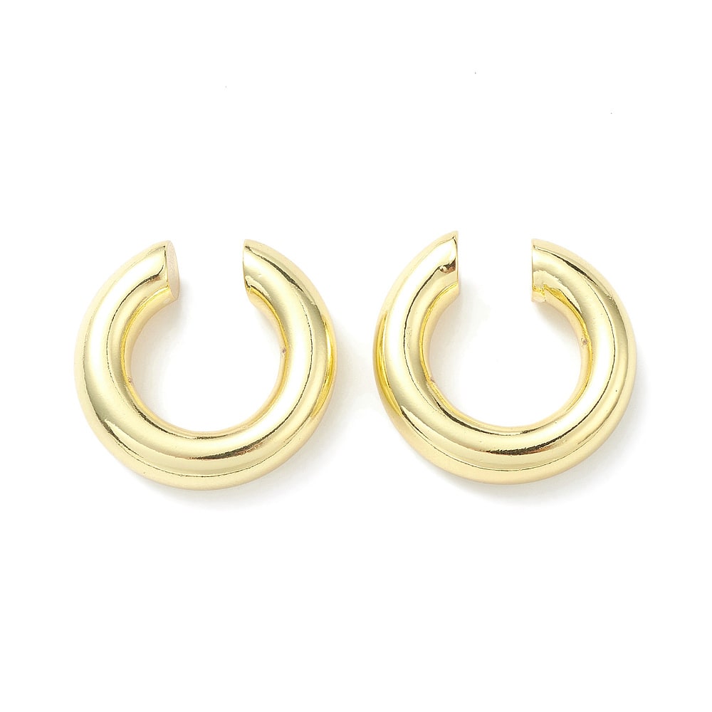 Ear cuff solitarios elegante liso grueso chunky 28 mm / unidad6