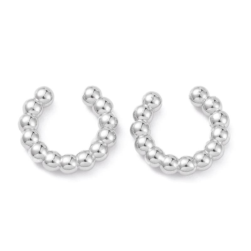 Ear cuff solitarios chunky balines 14 mm / unidad4