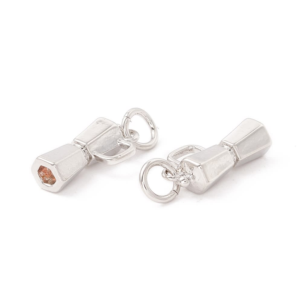 Dije colgante cafetera 13 mm baño de oro platino / unidad6
